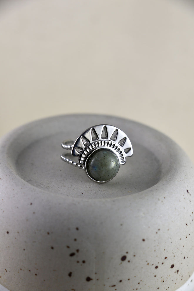 I AM magical - Anneau Labradorite Rise Silver