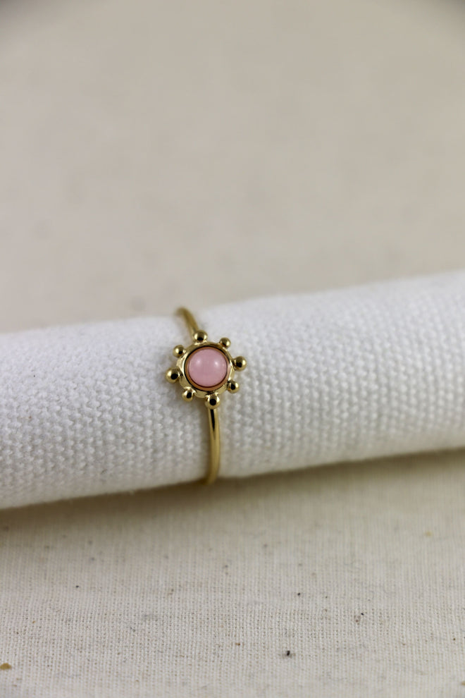 I AM love - Anello Quarzo Rosa Shine