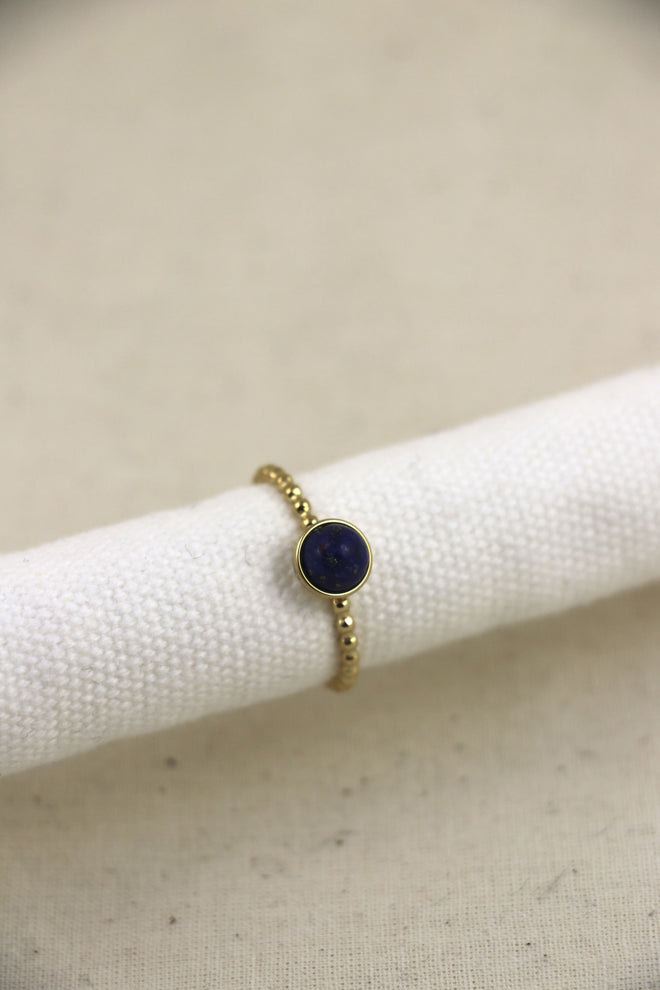 I AM true - Lapislazuli Ring Button