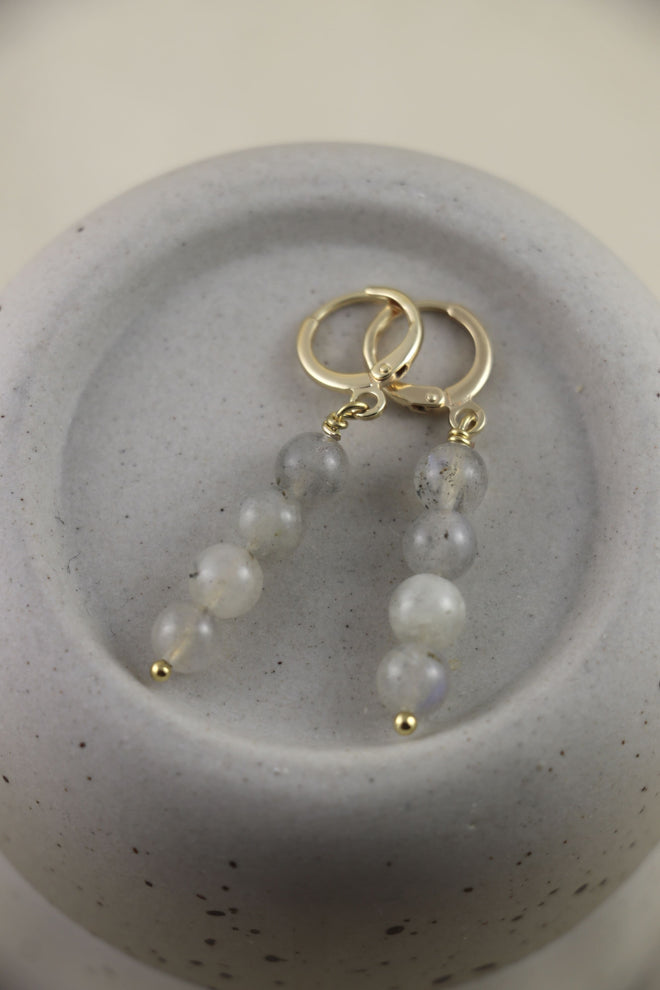 I AM magical - Boucles d'oreilles 4 boules en labradorite