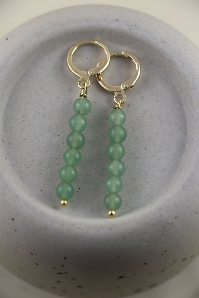 I AM whole - Boucles d'oreilles Aventurine 6 boules